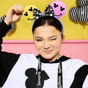 New Loungefly Mickey Mouse Y2K Ear Headband